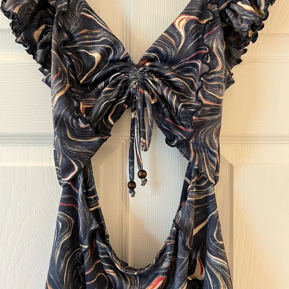 Sea NY Women’s Amara cutout One Piece, Multi color, sample size S/4 - Picture 3 of 14